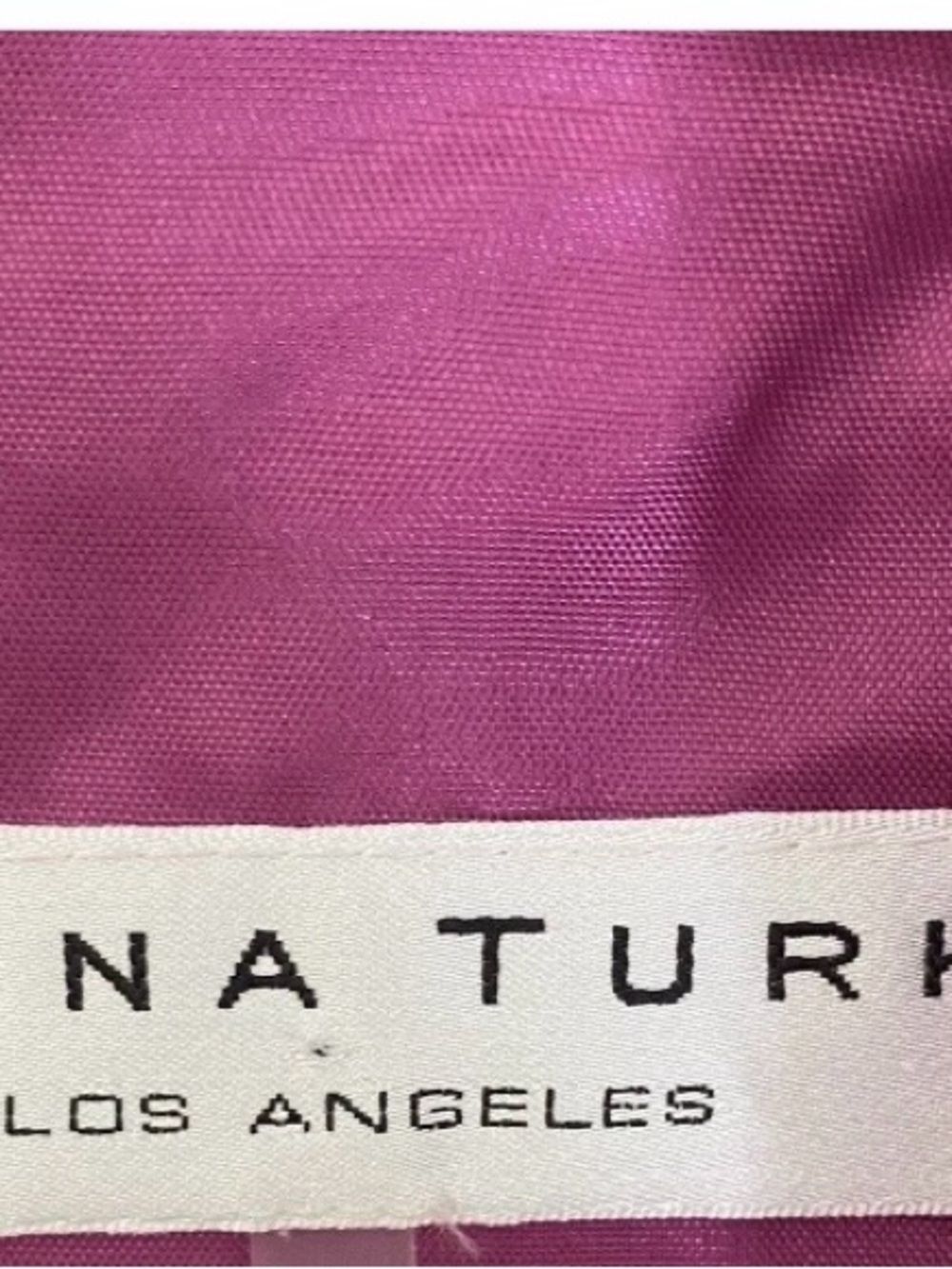 Trina Turk Purple Midi Dress with Orange Waistband - Picture 3 of 3